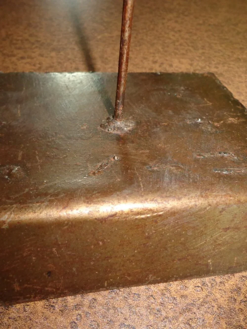 Sea Fish Steel Welded Steel Base Mount Beautifully Done! Marine Bronze Tone